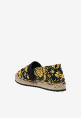 Versace Kids Girls Barocco Print Espadrilles Yellow 1003527 1A02457 5B000