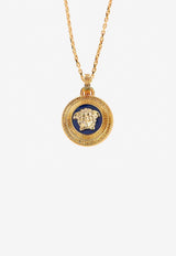 Versace Medusa Biggie Necklace Blue 1004595 1A00638 4J570