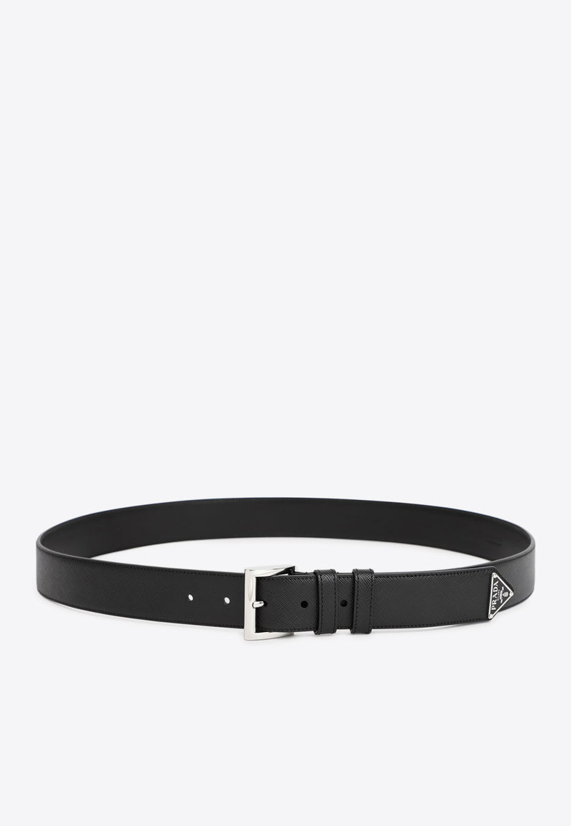 Logo Leather Belt