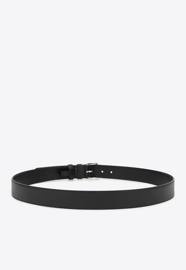 Logo Leather Belt