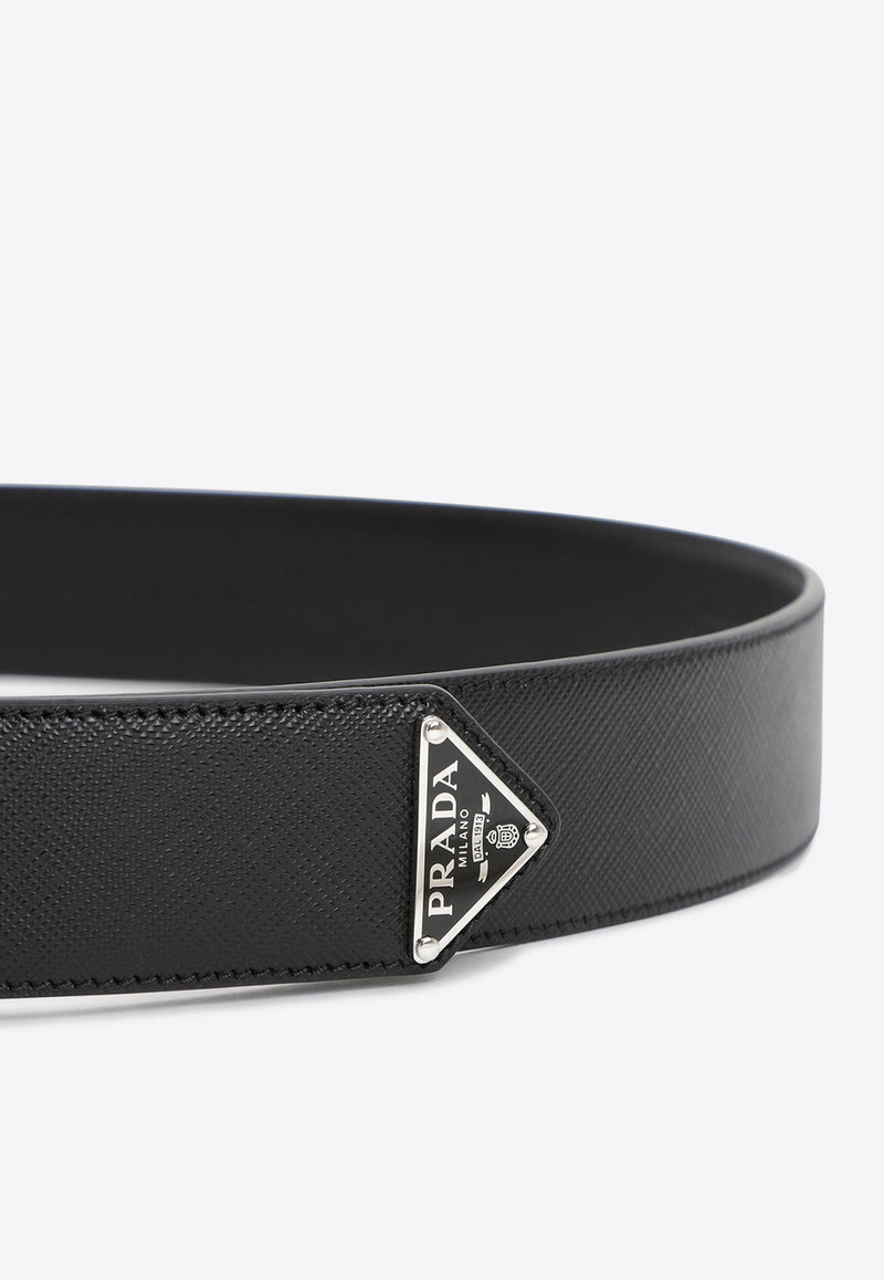 Logo Leather Belt