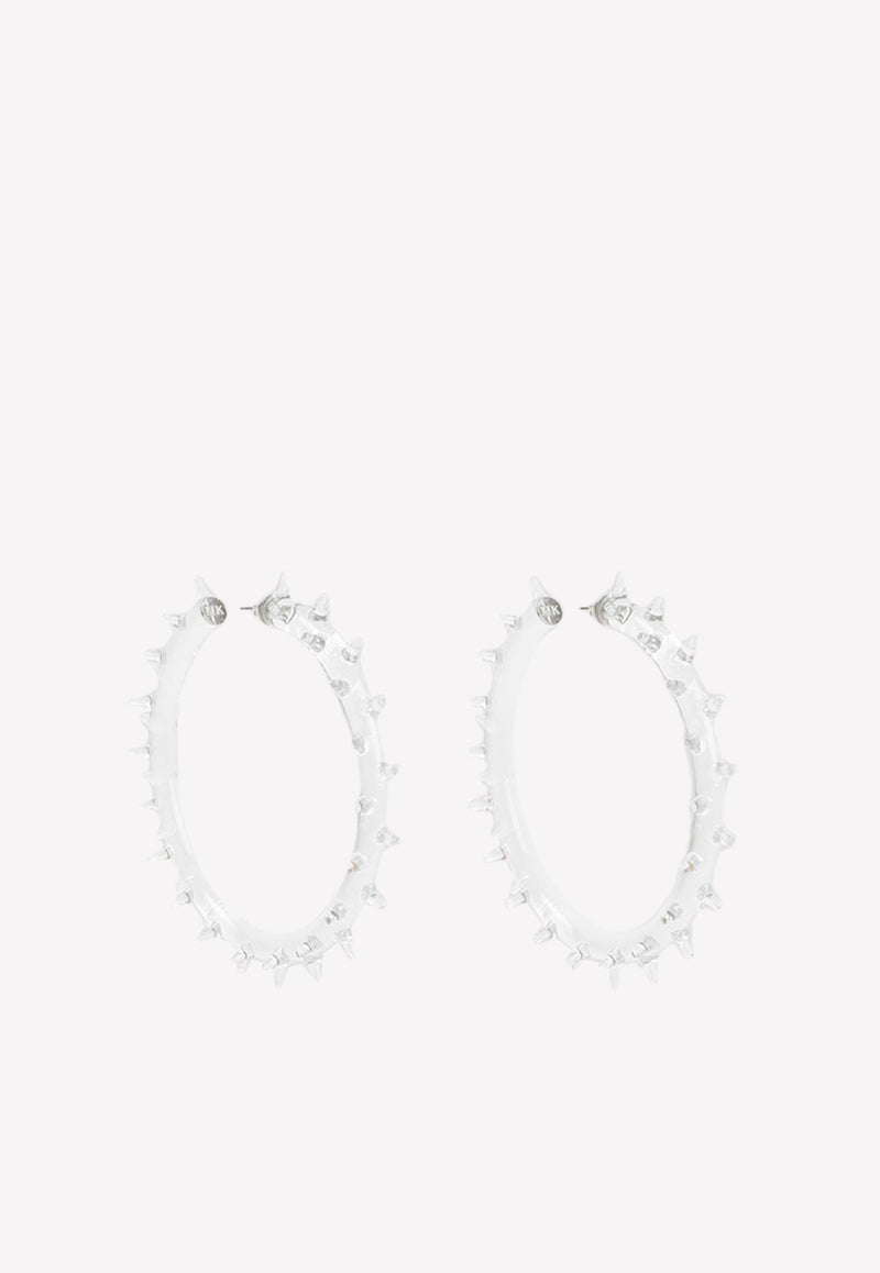 Heart-Shaped Hoop Earrings