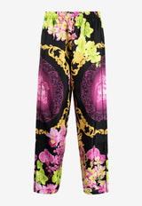 Versace Floral Print PJ Pants 1005409 1A06628 5B100 Multicolor