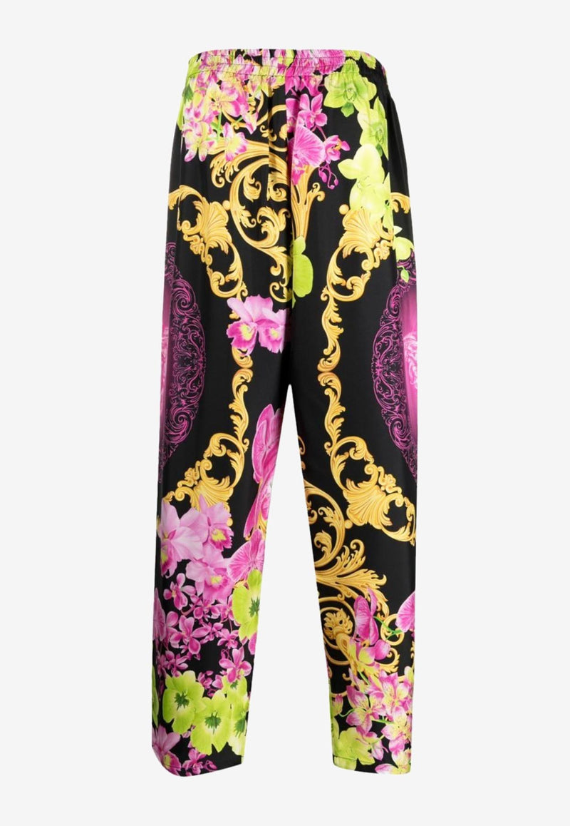 Versace Floral Print PJ Pants 1005409 1A06628 5B100 Multicolor