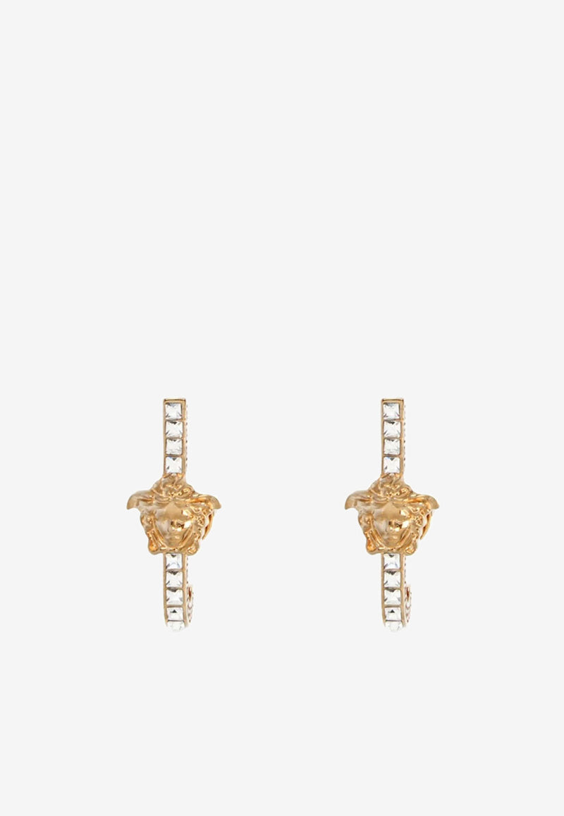 Versace Medusa J-Shaped Earrings Gold 1005767 1A00621 4J090