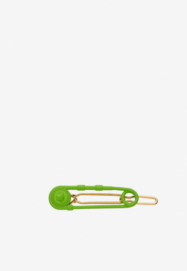 Versace Kids Girls Safety Pin Hair Clip Green 1006259 1A00635 4J680