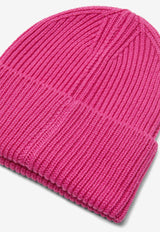 Greca Wool Ribbed Beanie Pink 1007514 1A05371 1PK30