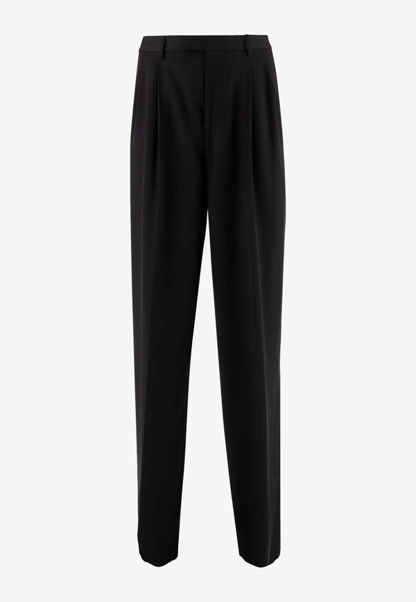 Versace Straight Tailored Pants 1008291 1A05965 1B000 Black