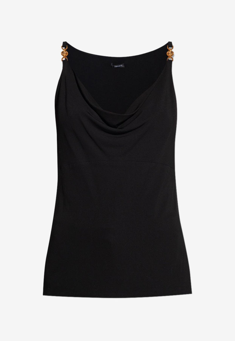 Versace Medusa Sleeveless Top 1009194 1A01253 1B000 Black