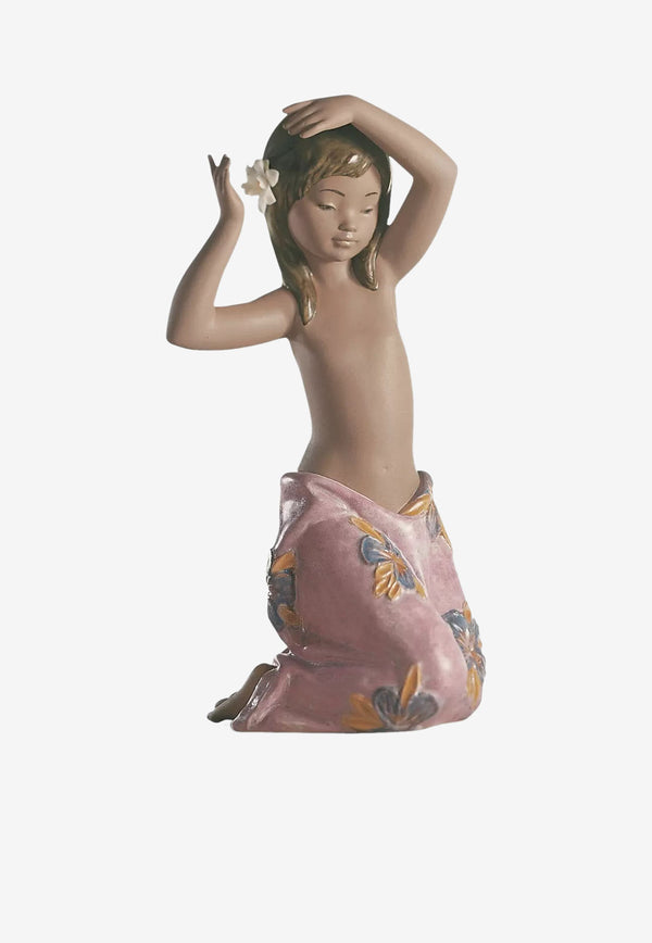 Lladró Tropical Flower Girl Porcelain Figurine Multicolor 1012385