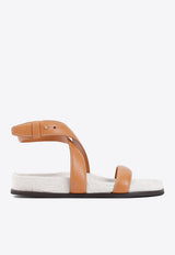 Chunky Leather Flat Sandals