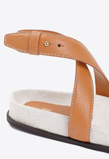 Chunky Leather Flat Sandals