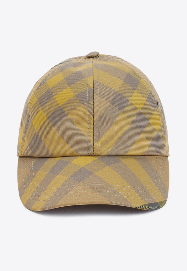 Checked Baseball Cap