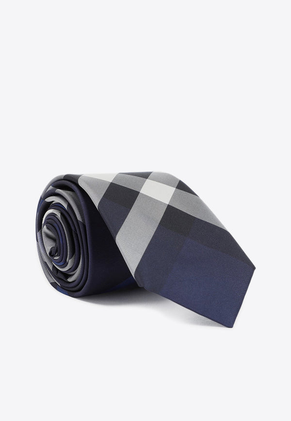 Checked Silk Tie