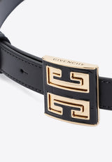 4G-Buckle Leather Belt