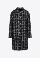 Checked Bouclé Coat