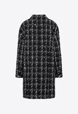 Checked Bouclé Coat