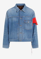 Arm Bandana Denim Jacket