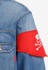 Arm Bandana Denim Jacket