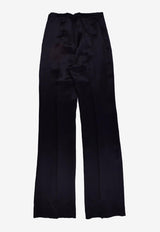 Etro Satin Tailored Pants Black 12236-1543 0001