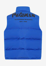 Logo-Print Puffer Vest