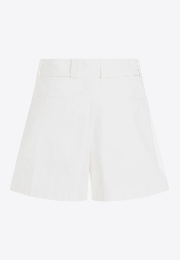 Flared Buckle Belt Shorts