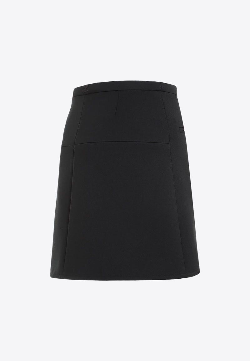 Ellipse Twill Mini Skirt