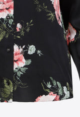 Floral Print Long-Sleeved Shirt