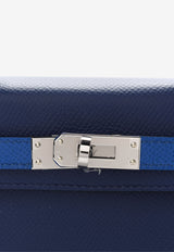 Hermès Mini Kelly Sellier 20 Bleu Saphir Bleu and France Black Epsom Leather with Palladium Hardware Black 1648751613