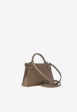 Hermès Mini Kelly Sellier 20 Top Handle Bag in Etoupe Epsom Leather with Palladium Hardware Etoupe 1648751724