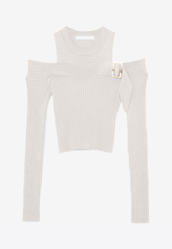 Jonathan Simkhai Mandy Cut-Out Pullover White Jonathan Simkhai-566