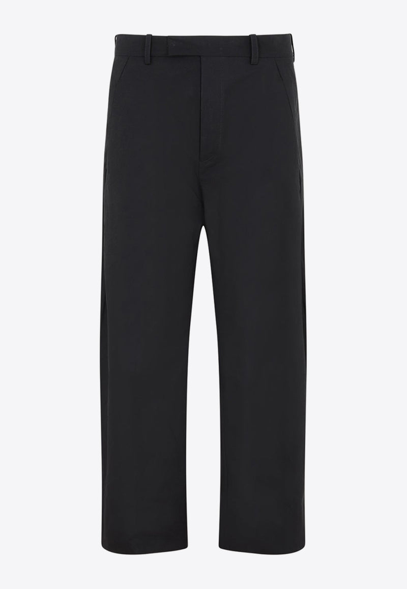 Straight-Leg Cropped Pants