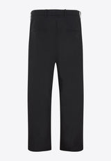 Straight-Leg Cropped Pants