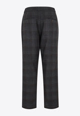 Prince-of-Wales Chino Pants in Wool Blend