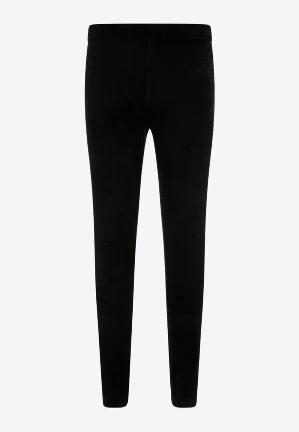 Logo Velvet Leggings