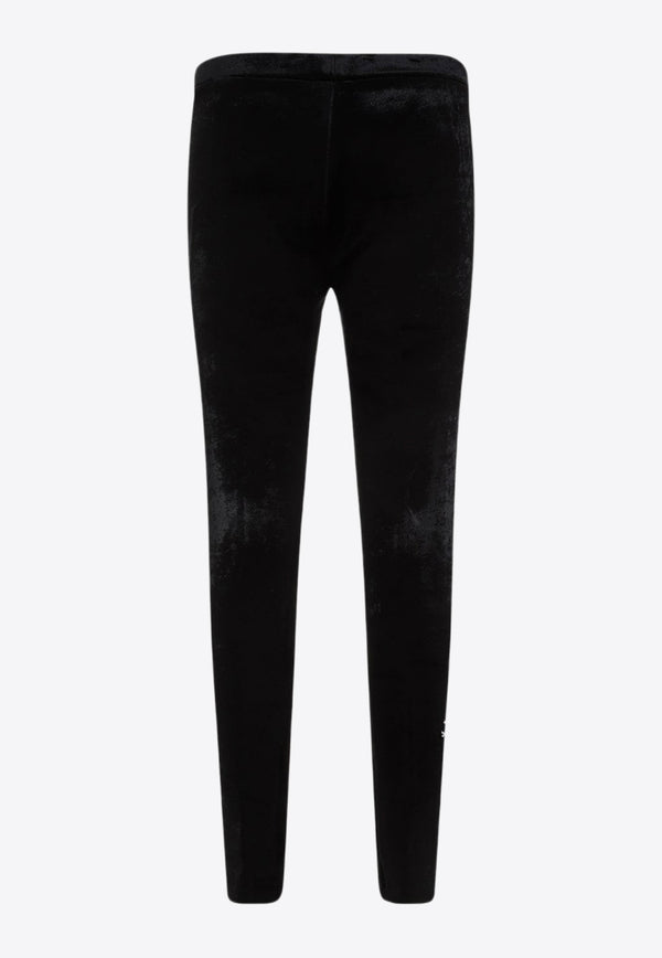 Logo Velvet Leggings