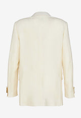 Etro Double-Breasted Blazer in Wool White 19134-8108 0990