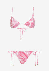 Etro Liquid Paisley Bikini Set 19610-4475 0650 Pink