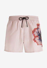 Etro Floral Print Swim Shorts Beige 1B350-0361 0650