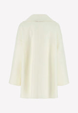 Valentino Roman Stud Single-Breasted Coat White 1B3CA6926JA A03