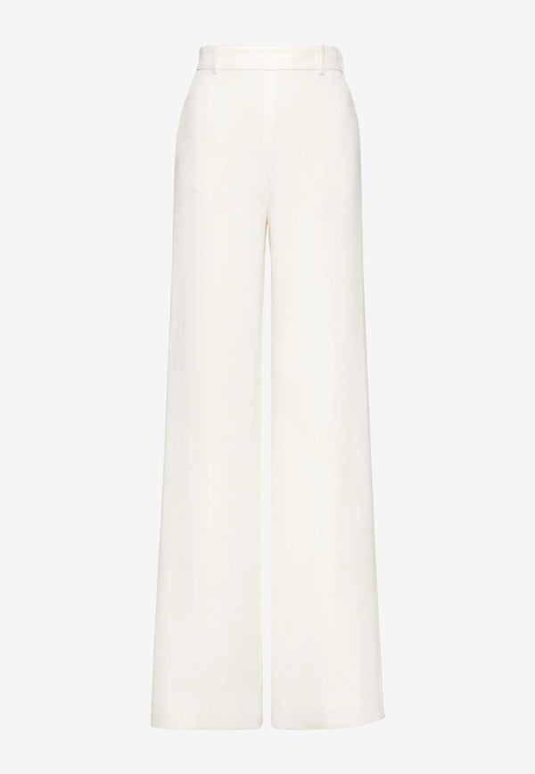 Valentino Cady Couture Wide-Leg Pants White 1B3RB4X51MM A03