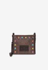 Etro Stud-Embellished Paisley Crossbody Bag Multicolor 1N874-8665 0600