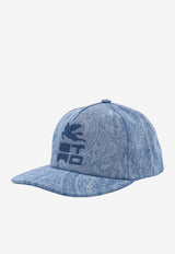 Etro Logo-Embroidered Baseball Cap Blue 1T930-1961 0200