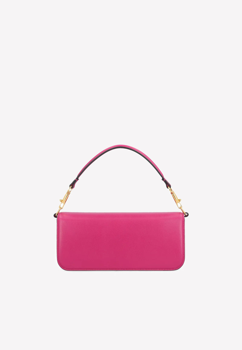 Valentino Locò VLogo Shoulder Bag in Calfskin Fuchsia 1W2B0K30ZXL M24