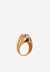 Valentino Signature VLogo Ring with Swarovski® Crystal Gold 1W2J0R72YCW N20