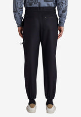 Etro Casual Pants in Virgin Wool Navy 1W743-0099 0200