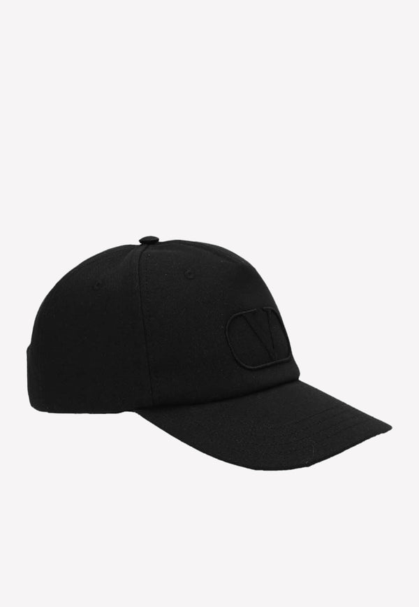 Valentino VLogo Signature Baseball Cap Black 1Y2HDA10BDL 0NO