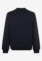 Etro Logo-Patch Pullover Sweatshirt Blue 1Y675-9510 0200