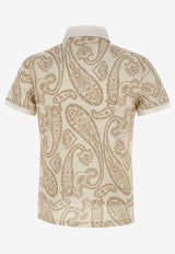 Etro Floral Short-Sleeved T-shirt Beige 1Y800-9444 0800