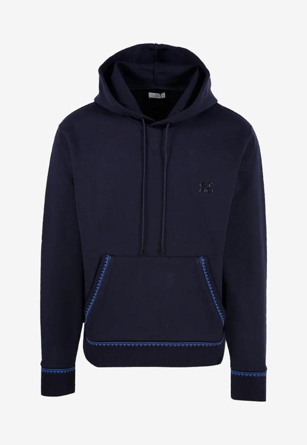 Etro Logo Hooded Sweatshirt Blue 1Y973-9497 0200